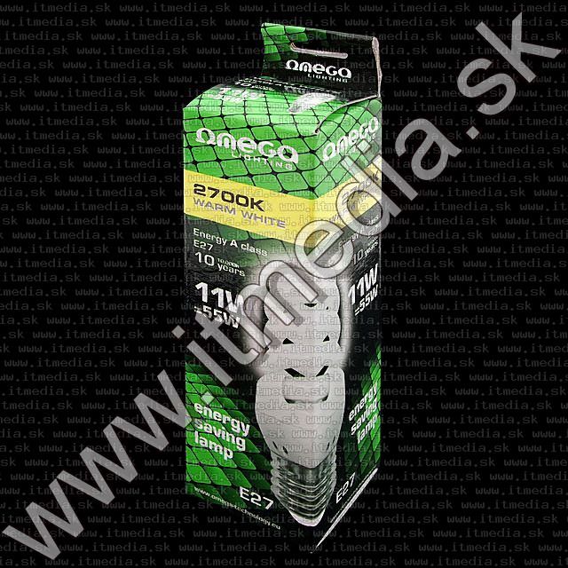 Image of Omega Energy Saving Lamp *E27* *Spiral* 11W Warm White (50W) (IT7364)